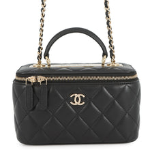 将图像加载到图库查看器中,CHANEL Matelasse Chain Vanity Bag BlackAP1472 Lambskin