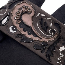 Load image into Gallery viewer, HERMES Gépard Bandana Frange Cuile Twilly Fringe Cacao/Blanc/Etoupe Silk Leather