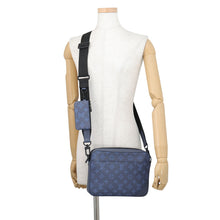 将图像加载到图库查看器中,LOUIS VUITTON Duo messenger NavyM45730 Monogram Shadow Size M