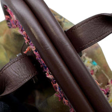 Load image into Gallery viewer, CHANEL ★Embroidery Graffiti Bag Khaki/BrownA92791 Canvas Leather