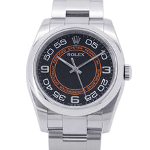 将图像加载到图库查看器中,ROLEX Oyster Perpetual W36mm Stainless Steel Black Dial116000