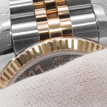 将图像加载到图库查看器中,ROLEX Datejust W36mm Stainless Steel K18PG Black Dial116231