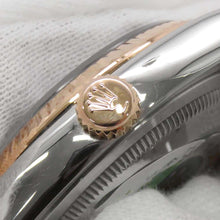 将图像加载到图库查看器中,ROLEX Datejust W36mm Stainless Steel K18PG Black Dial116231