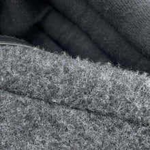 Load image into Gallery viewer, HERMES Leather detail zip-up cardigan Size L Gris Fonce Wool 63% Cashmere37%