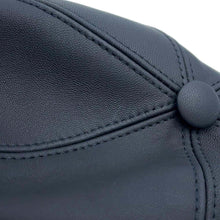 Load image into Gallery viewer, LOUIS VUITTON cap sharing Size M Noir/WhiteM00493 Lamb Leather100% Silk100% Polyester77% Polyurethane23%