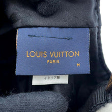 Load image into Gallery viewer, LOUIS VUITTON cap sharing Size M Noir/WhiteM00493 Lamb Leather100% Silk100% Polyester77% Polyurethane23%