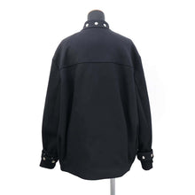 Load image into Gallery viewer, GUCCI Bomber jacket with button detail Size 40 Black712880 Wool 100%