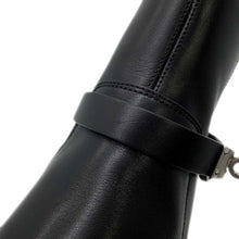 将图像加载到图库查看器中,HERMES ★Veo Boots Black Leather Size 39