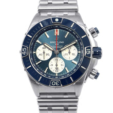 将图像加载到图库查看器中,BREITLING Super Chronomat B01 44 W44mm Stainless Steel Blue DialAB0136161C1A1/AB0136
