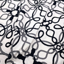 将图像加载到图库查看器中,HERMES Cordriere short sleeve dress Size 40 White/Black/Gray Cotton100%