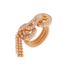 将图像加载到图库查看器中,CARTIER Agraffe Ring Semi-Pave Setting Size 53/#13N4780800 18K Pink Gold