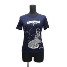 Load image into Gallery viewer, HERMES Jungle Love Cut and Sew Size 34 Navy/White Cotton100%