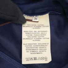 将图像加载到图库查看器中,HERMES Jungle Love Cut and Sew Size 34 Navy/White Cotton100%
