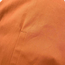 Load image into Gallery viewer, HERMES Frill Zip Elastic Dress Size 38 Orange Canyon Cotton100%