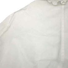 将图像加载到图库查看器中,HERMES ruffle zip overshirt Size 36 White Cotton100%