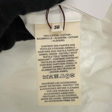 将图像加载到图库查看器中,HERMES ruffle zip overshirt Size 36 White Cotton100%