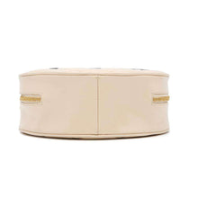 Load image into Gallery viewer, CHANEL Round Vanity Handbag Beige Patent Leather