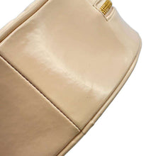 Load image into Gallery viewer, CHANEL Round Vanity Handbag Beige Patent Leather