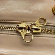 Load image into Gallery viewer, CHANEL Round Vanity Handbag Beige Patent Leather