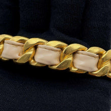 Load image into Gallery viewer, CHANEL Round Vanity Handbag Beige Patent Leather