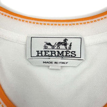 Load image into Gallery viewer, HERMES Saddle Stitch T-Shirt Size XXL WhiteH937565HA90XXL Cotton100%