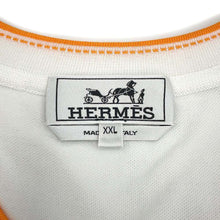 Load image into Gallery viewer, HERMES Saddle Stitch T-Shirt Size XXL WhiteH937565HA90XXL Cotton100%