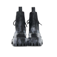 Load image into Gallery viewer, BALENCIAGA Painted Effect Strike Boots Black/White670632 Nylon Size 36