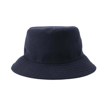 Load image into Gallery viewer, HERMES ★Philip bucket hat Size 58 Navy/Black Wool 100% Leather