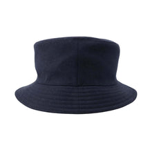 Load image into Gallery viewer, HERMES ★Philip bucket hat Size 58 Navy/Black Wool 100% Leather