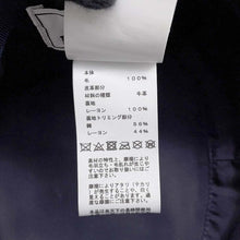 Load image into Gallery viewer, HERMES ★Philip bucket hat Size 58 Navy/Black Wool 100% Leather