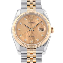 Load image into Gallery viewer, ROLEX Datejust W36mm Stainless Steel K18YG Champagne Dial116233G