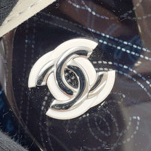 Load image into Gallery viewer, CHANEL CC Logo Camellia Plastics Bucket Bag Black/WhiteA57636 Plastics Leather