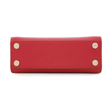 Load image into Gallery viewer, BVLGARI Logo Tote Bag Red291656 Leather Size Small