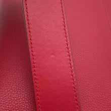 Load image into Gallery viewer, BVLGARI Logo Tote Bag Red291656 Leather Size Small