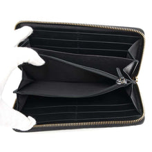 将图像加载到图库查看器中,GUCCI GG Guccissima Zip Around Long Wealth Cloth Black409342 Leather