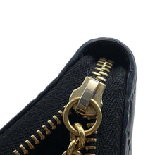 将图像加载到图库查看器中,GUCCI GG Guccissima Zip Around Long Wealth Cloth Black409342 Leather