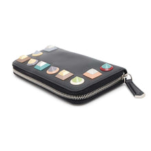 将图像加载到图库查看器中,FENDI Studded Long Wallet Black8M0299 Leather