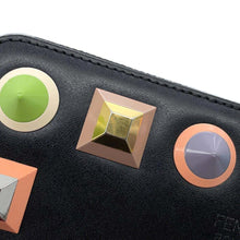 将图像加载到图库查看器中,FENDI Studded Long Wallet Black8M0299 Leather