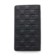 Load image into Gallery viewer, CHANEL Icon Line Bifold Wallet Black Lambskin