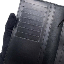 Load image into Gallery viewer, CHANEL Icon Line Bifold Wallet Black Lambskin