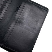 Load image into Gallery viewer, CHANEL Icon Line Bifold Wallet Black Lambskin