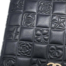 Load image into Gallery viewer, CHANEL Icon Line Bifold Wallet Black Lambskin