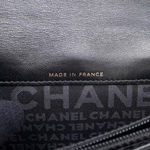 Load image into Gallery viewer, CHANEL Icon Line Bifold Wallet Black Lambskin