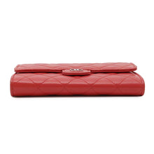 Load image into Gallery viewer, CHANEL Matelasse Chain wallet Red Lambskin