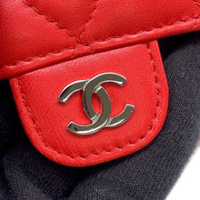 Load image into Gallery viewer, CHANEL Matelasse Chain wallet Red Lambskin
