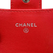 Load image into Gallery viewer, CHANEL Matelasse Chain wallet Red Lambskin