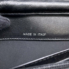 将图像加载到图库查看器中,CHANEL Chain wallet Black Leather