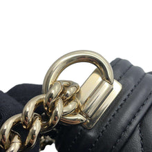 将图像加载到图库查看器中,CHANEL Boy Chanel ChainShoulder BlackA67364 Leather Size Mini