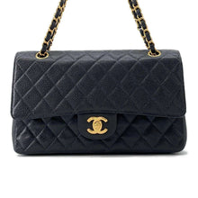 将图像加载到图库查看器中,CHANEL Matelasse Double Flap ChainShoulder BlackA01112 Caviar Leather