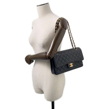 将图像加载到图库查看器中,CHANEL Matelasse Double Flap ChainShoulder BlackA01112 Caviar Leather